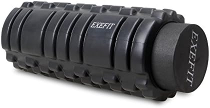 EXEFIT Foam Roller Trigger Point Therapy Physical Massager for Foot Leg Thigh Back Knots To Relief Muscle Pain High Density PVC and Soft Foam