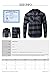 Youstar Men's Plaid Flannel Long Sleeves Button Closure Detachable Hoodie Shirt