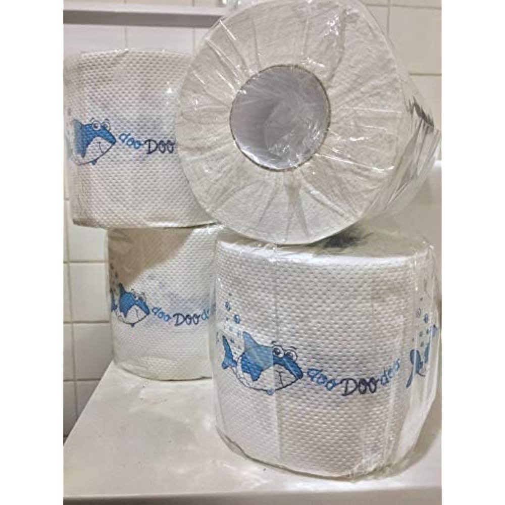 Official Baby Shark Potty Training Toilet Paper, 4 Big Rolls, Plant