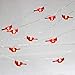 Impress Life Christmas Cardinal Decorative String Lights, 3D Red Bird Themed Battery Operated 10 ft 20 LEDs with Remote for DIY Home New Year Party, Holiday Wedding, Bedroom, House Decoration