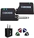 BOSS WL-20 2.4 GHz Wireless System with Cable Tone Simulation Bundle with Blucoil USB Wall Adapter (US Plug) and 4-Pack of Celluloid Guitar Picks