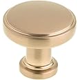 Richelieu Hardware BP872634CHBRZ Crestmont Collection 1 5/16-inch (34 mm) Champagne Bronze Modern Cabinet and Drawer Mushroom Knob for Kitchen, Bathroom, and Furniture