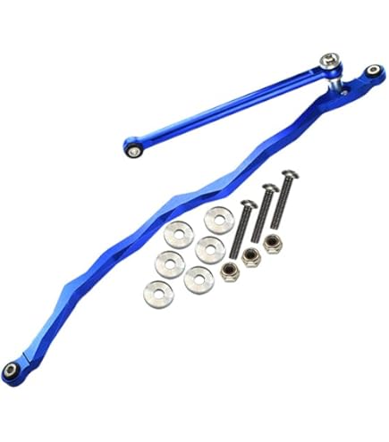 Axial RR10 Bomber Aluminum Link Set - 6-Piece Upgrade Parts For Front & Rear (Blue)