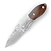 Off-Grid Knives - OG-161 - Compact Pocket Folder with Polished Wood & Damascus Handle and Bolster, Damascus Blade, Liner Lock & Right Thumb Stud (Only 2.4 oz)