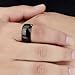 Men,Women's Wide 11mm Stainless Steel Ring Band Biker Fashion Black Classic Wedding Highly Polished
