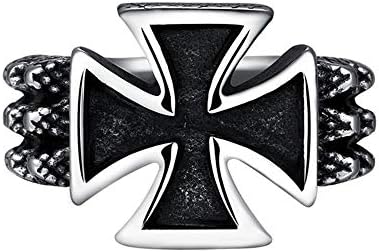 海外輸入 正規品送料無料 鉄十字ステンレス鋼モーターバイカー男性リング 激安超特価 車 バイク Ou リング 新作製品 世界最高品質人気 11 産業 研究開発用品 メンズ 100 品質保証 ベビー マタニティ B0kj1vlm Yuan ステンレススチール リング メンズ