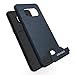 Galaxy S8 Case, OEAGO Samsung Galaxy S8 Case [Card Slot] [Brushed Texture] Heavy Duty Hybrid Dual Layer Wallet Case Cover Shell with Kickstand for Samsung Galaxy S8 - Navy Blue