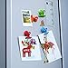 Pangda 18 Pieces Magnetic Clips Fridge Magnet Hook Clips Mini Metal Magnetic Clips 9 Colors for Photo Displays, Holding Documents, Office Organizing