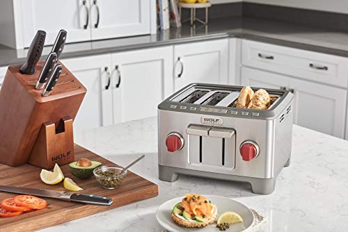 Wolf Gourmet 4 Slice Toaster (WGTR104S) (Red)