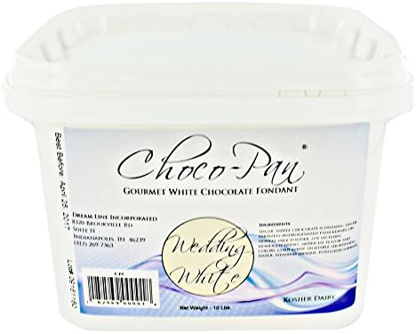Choco-Pan Rolled Fondant Icing Wedding White 10 Pounds