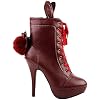 SHOW-STORY-Lolita-Style-Rabbit-Fur-Bow-Lace-Up-Stiletto-Platform-Ankle-Boot-BootieLF30311