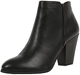 Cityclassified Women's Tevay Faux Leather Almond Toe Classic Boots