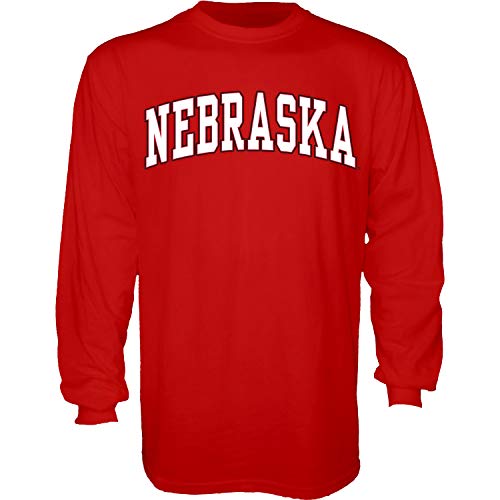 Blue 84 Men's Nebraska Cornhuskers Arching Team Color Long Sleeve T Shirt, Nebr…
