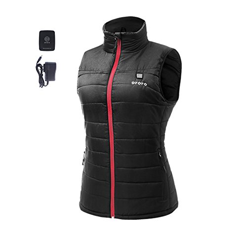 ORORO Women's Insulated Heated Down Vest (Small)