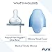 Pura Kiki 5oz/150ml Stainless Steel Anti-Colic Infant Bottle w/Silicone Natural Vent Nipple & Sleeve, 100% Plastic-Free, MadeSafe Certified, Medical-Grade Silicone - Green