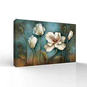 Wall26-Canvas Wall Art-Vintage Flower-Giclee Painting Wall Art for Bedroom Living Room Home Decoration - 12x18 inches