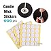 Leinuosen 921 Pieces Candle Making Kit with Candle Wicks, Candle Warning Stickers, Candle Wick Centering Device and Stickers for Candle Making