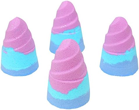 Unicorn Horn Bath Bomb Gift Sets - Unique Birthday Gift For Any Unicorn Or Rainbow Lover. Perfect As Unicorn Party favors, Shower Favors For Kids, Teens Or Women - Scent In Rainbow Sherbet -4 Pk - 3.5