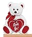 Bearington Beary Bigheart Valentines Plush Stuffed Animal Teddy Bear with Heart, 12 inches
