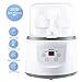 Baby Bottle Warmer Bottle Sterilizer 4-in-1 Smart Bottle Warmer and Baby Food Heater for Breast Milk Or Formula with LCD Real-time Display Fast Warming and Accurate Temperature Control