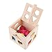 Babrit 13 Holes Intelligence Shape Sorter Cognitive and Matching Wooden Geometric Shape Sorting Box