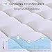 MINCOCO Ultra Thick(500GSM) Cotton Queen Mattress Pad - Deep Pocket Mattress Cover (8