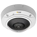 Axis 0515-001 Communications 360/180 Degree 5 MP Fixed Mini Dome IP Camera with Digital Pan-Tilt-Zoom (White)