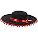 Black and Red Matador Spanish Bull Fighting Costume Hat