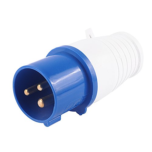 16 AMP 16A Plug Socket 240V 3 Pin Water Weatherproof Electrical