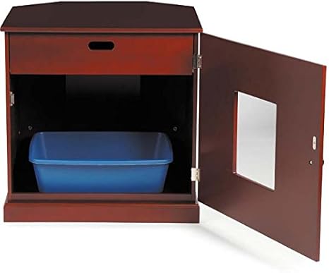 Amazon Com Corner End Table Cat Litter Cabinet With Concealed