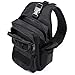 Barbarians Tactical Sling Bag Pack with Pistol Holster, Military Shoulder Bag Satchel, Range Bag Daypack Backpack (Black)