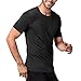 Lapasa Mens 2-Pack Undershirts Micro Modal Crew Neck Tag-Free T Shirts M07, Black, Large(Chest 41Inches-43 Inches)