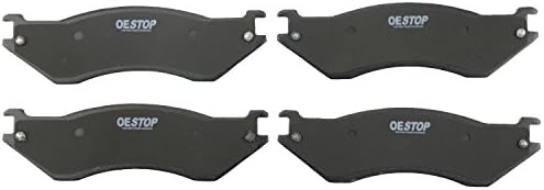 OE STOP OS758 Ceramic Premium Brake Pad Set With Installation Hardware, Front, 1 Pack