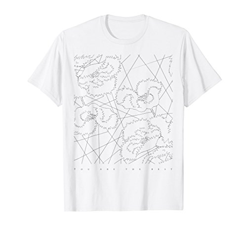 Arai, Line Flowers, You are the best, T-shirt, Print