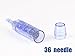 Beautyyuan 36Pin Blue Bayonet Coupling Tips For Ultima A1 Dr.Pen Skin CARE Therapy,For Permanent Makeup Tattoo Pen(50pcs 36Pin Blue)