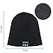 Bluetooth Beanie Hat Headphones | Bluetooth 5.0V Wireless Winter Hats | Cap with Detachable Built-in Mic and Speakers | Hands-Free for Outdoor Sports | Unique Christmas Gift | Unisex