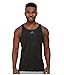adidas Men's Heathered Tank Top, Black/Granite, Large