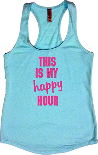 Womens Workout Tank This Is My Happy Hour Zumba Tops Desertcart