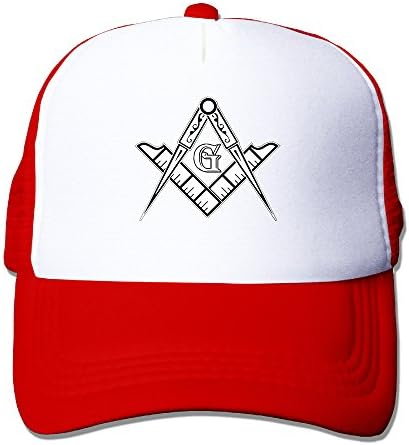 Mesh Hat Freemason Logo Square &amp; Compass Strapback Hats Adjustable Cap