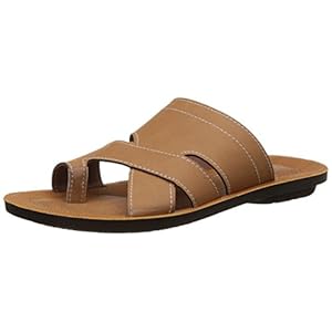 BATA Men’s Wave Toering Tan and Light Brown Hawaii Thong Sandals 6 UK/India (40 EU)(8713139)