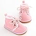 Annnowl Baby Boots Winter Training Warm Shoes 0-18 Months (12-18 Months, Pink)