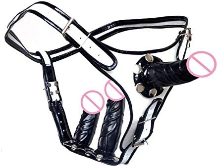 OZMDW Women Strapon Lesbian Strap On Three Removable Phalluses Man Gays Funny Toys Panties Product Blockage for Couples Sweatshirt,Color B Sweatshirt,Two