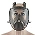 Holulo Full Face Facepiece Respirator Paint Spray Mask with 2 x Organic Vapor Cartridges