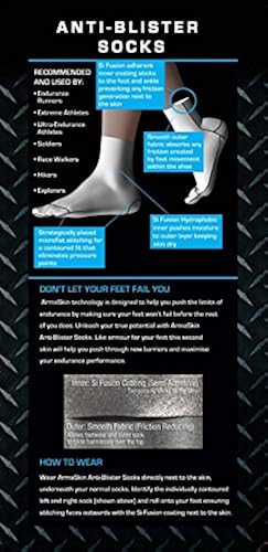 ArmaSkin Extreme Anti-Blister Hiking Crew Socks for Men and Women