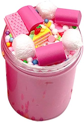 Waymine Kawaii Jumbo Colorful Mixing Cloud Cotton Candy Slime Squishy Scented Stress Toy for Gift Kids and Adults (Y)