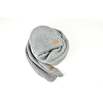 BRUCERIVER Winter Beanie and Scarf Rib Knit 2 Pcs for Men and Women BRUCERIVER Winter Beanie and Scarf Rib Knit 2 Pcs for Men and Women