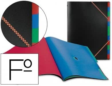 CARPETA BEAUTONE CLASIFICADOR 34735 POLIPROPILENO FOLIO NEGRA