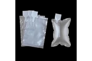 JRVT 100 Pack,Free Hand Pump AIR PAKPRO 3.5x5.9inch Clear Plastic Inflatable Air Packaging Bags Air Pillows Air Cushions Buffer Bags Void Fill Cushioning for Shipping and Packaging,VFC0915