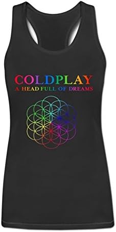 Coldplay A Head Full of Dreams-2 Tank Tops For Womens M Black