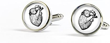 anatomical heart cufflinks gifts for doctors